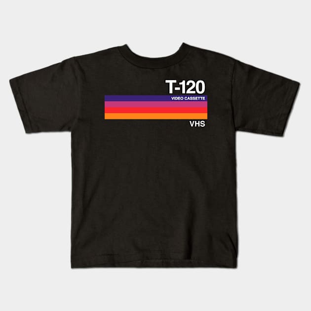 Dusk Video Cassette VHS Kids T-Shirt by kaeru